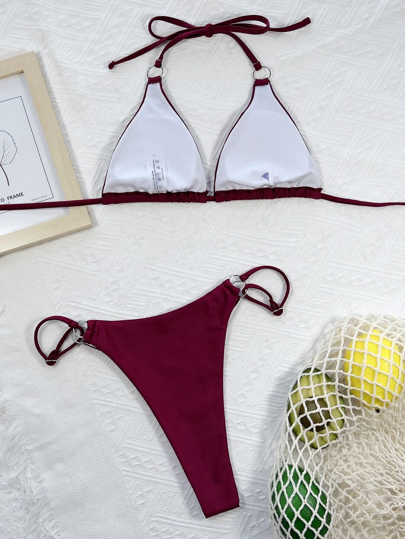 Ruby Bikini - Wine Red