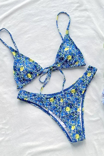 Scarlet Bikini - Floral Blue